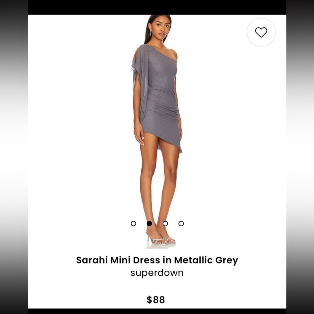 Revolve super down metallic mini